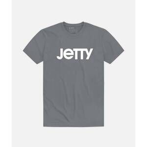 NEW JETTY men’s logo short sleeve tee in storm